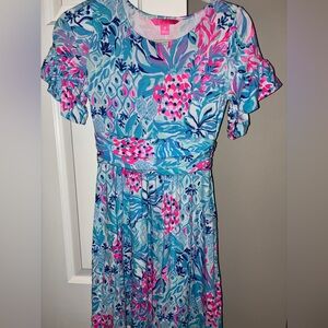 Lilly Pulitzer flare ruffle sleeve dress Sz. XS